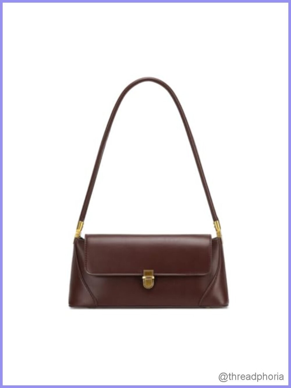 Vintage PU Leather Hobo Shoulder Bag with Zipper Pockets Mini Cute Retro Purse